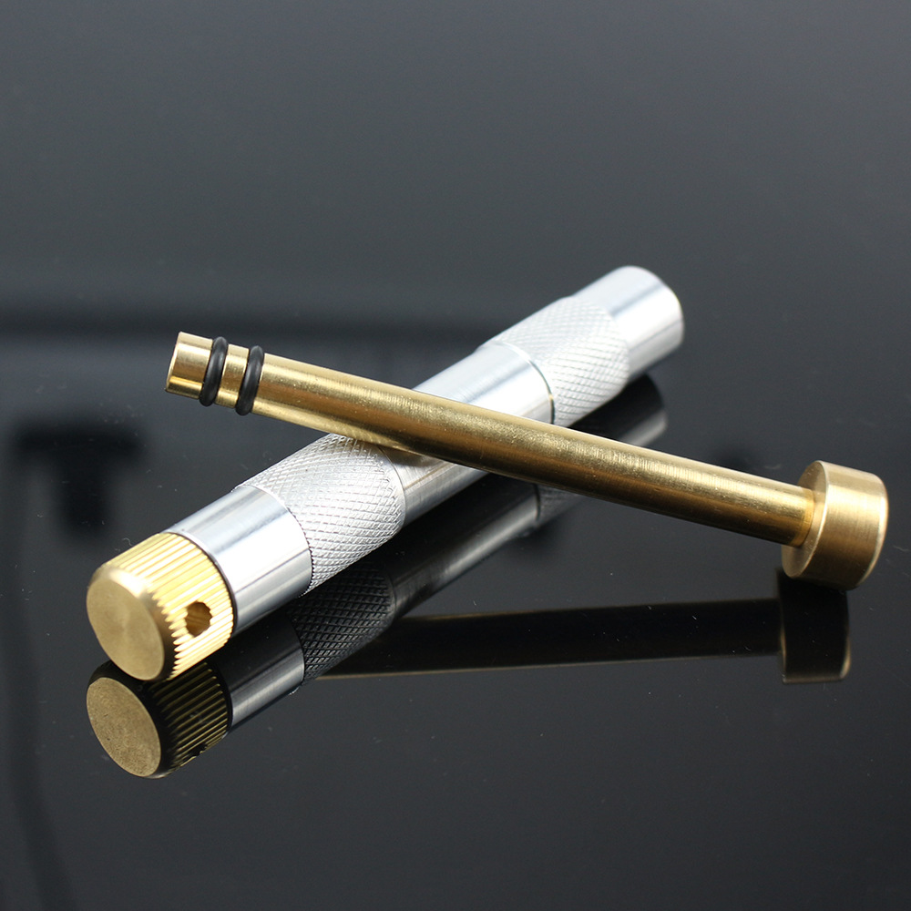 Fire Piston Starter - เครื่องจุดไฟแบบพกพา, ที่จุดไฟด้วยแรงดันอากาศแบบแมนนวล, เครื่องมือจุดไฟทองเหลืองสำหรับการเอาตัวรอด, ใช้สำหรับตั้งแคมป์ เดินป่า และกรณีฉุกเฉิน
