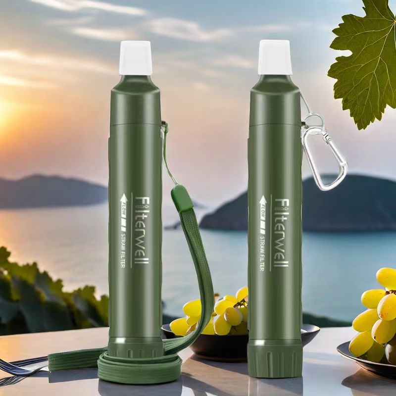 Water Filter Straw - Filterwell Personal Camper เครื่องกรองน้ําฟางแบบพกพา Outdoor Survival