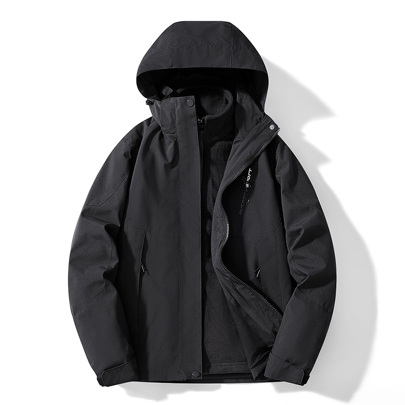 Outdoor Adventure Windbreaker - เสื้อแจ็คเก็ตเดินป่า 3 in 1 สำหรับฤดูใบไม้ร่วง คุณภาพเยี่ยม