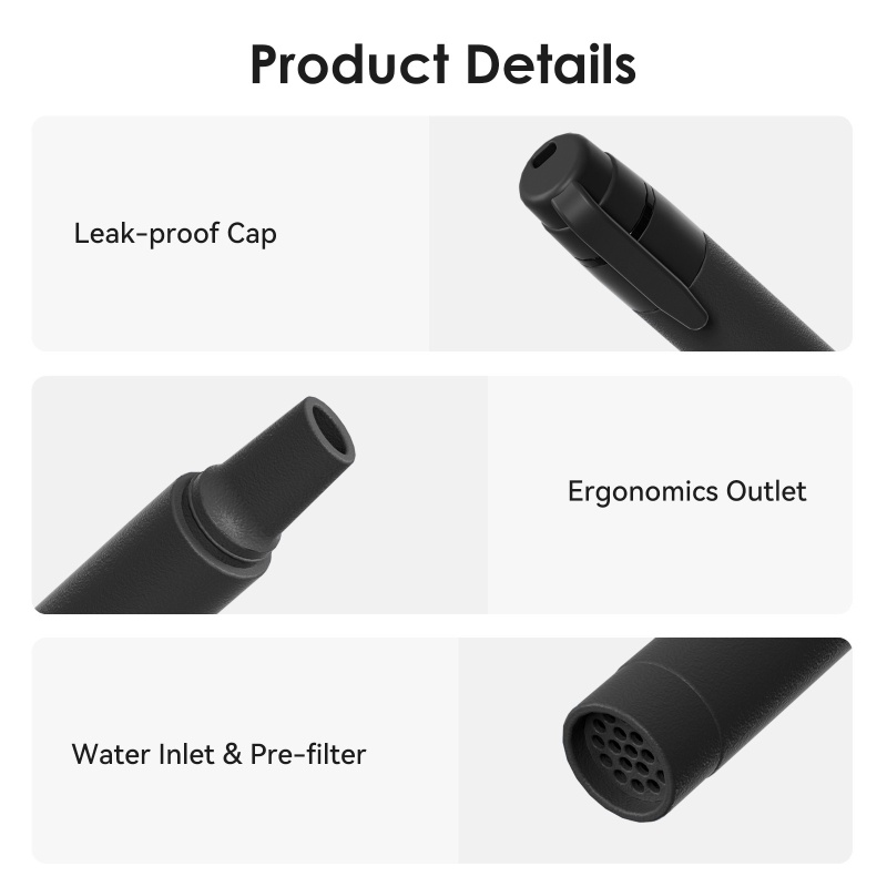 หลอดกรองน้ำกลางแจ้ง เครื่องกรอ - Water Filter Straw บทวิจารณ์และราคา