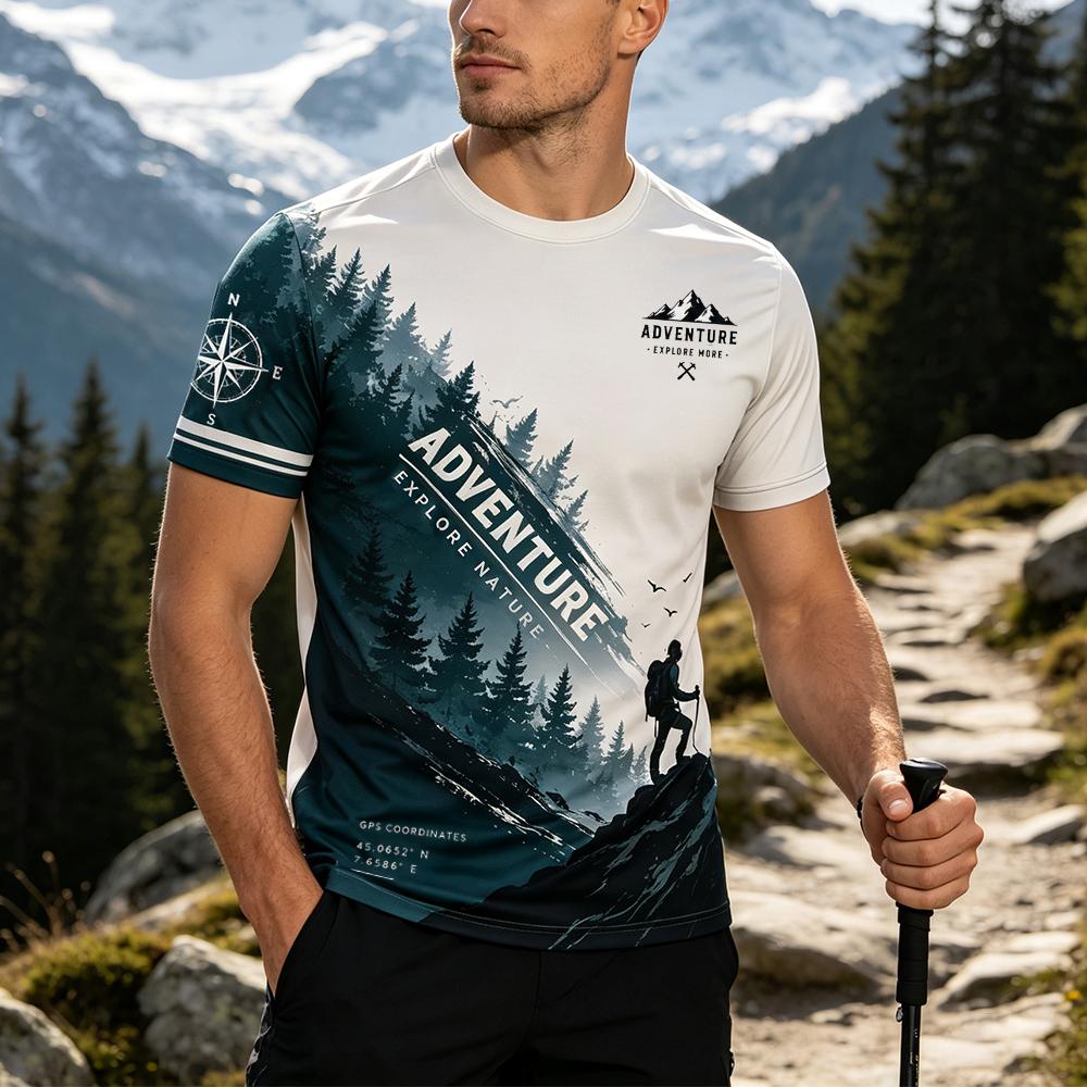 เสื้อยืดพิมพ์ลายสไตล์นักเดินทา - Outdoor Adventure Magazines บทวิจารณ์และราคา