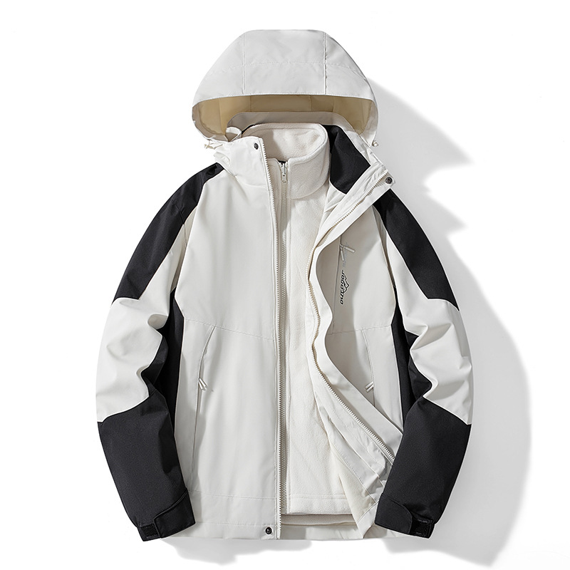เสื้อแจ็คเก็ตเดินป่า 3 in 1 สำ - Outdoor Adventure Windbreaker บทวิจารณ์และราคา