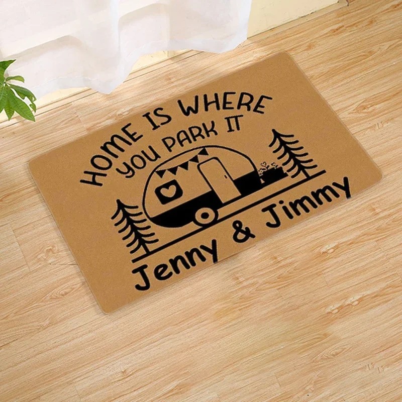 พรมปูพื้นลายรถพ่วงแคมป์เปอร์ ล - Outdoor Adventure Names บทวิจารณ์และราคา