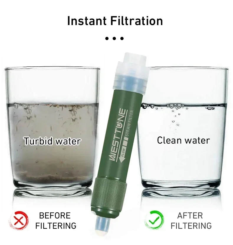 Westtune Outdoor Mini Camping  - Water Filter Straw บทวิจารณ์และราคา