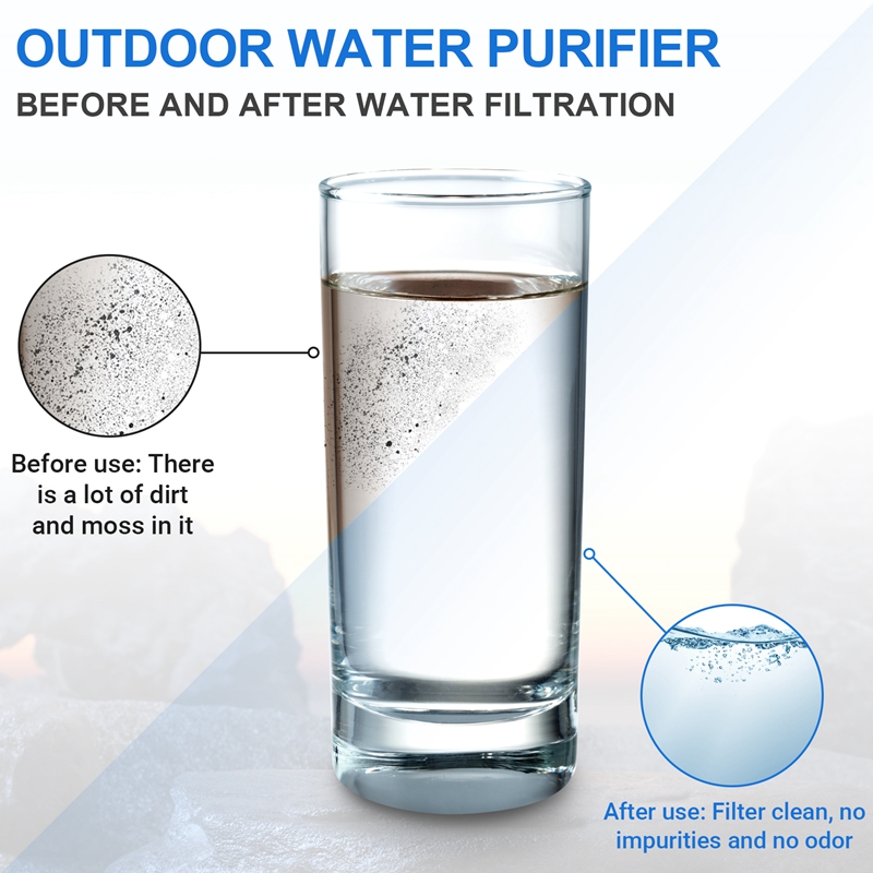 XSXS-500Ml ขวดกรองน้ํากรองน้ํา - Water Filter Straw บทวิจารณ์และราคา