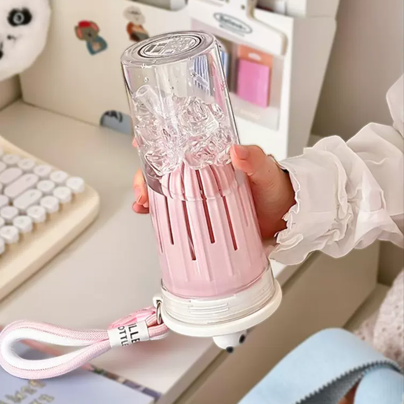650ml Kawaii น้ําขวดกรองน่ารัก - Water Filter Straw บทวิจารณ์และราคา